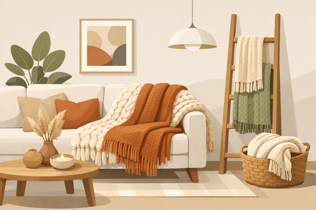 How to Decorate With Textured Blankets Beautifully