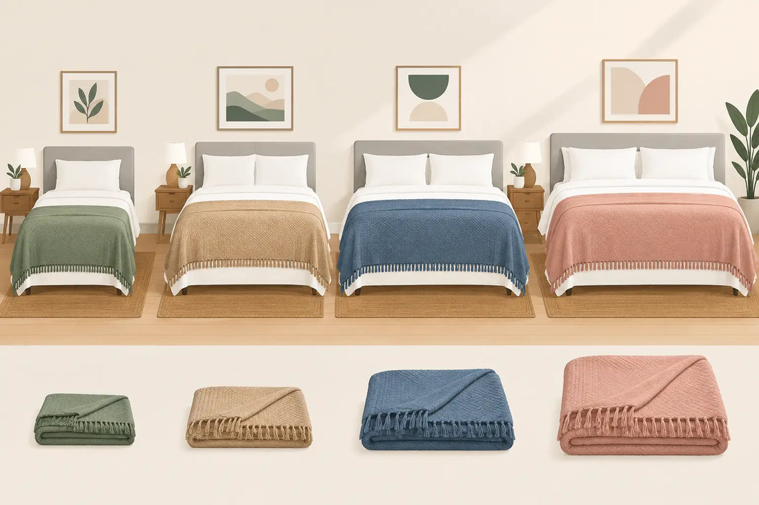 Guide to Decorative Blanket Sizes for Every Bed