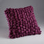 deep purple textured decorative throw cushion