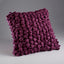 deep magenta textured decorative throw cushion
